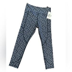 Zyia Active Navy Haystack Light N Tight High Rise 7/8 Leggings 24” Inseam NWT